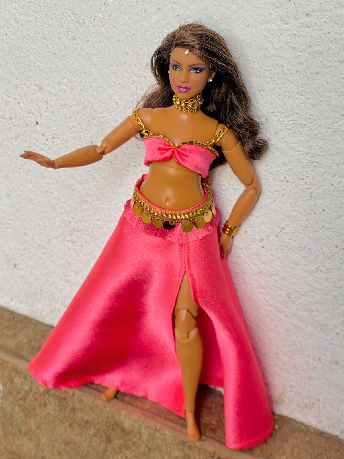 Pink Belly Dancer Outfit