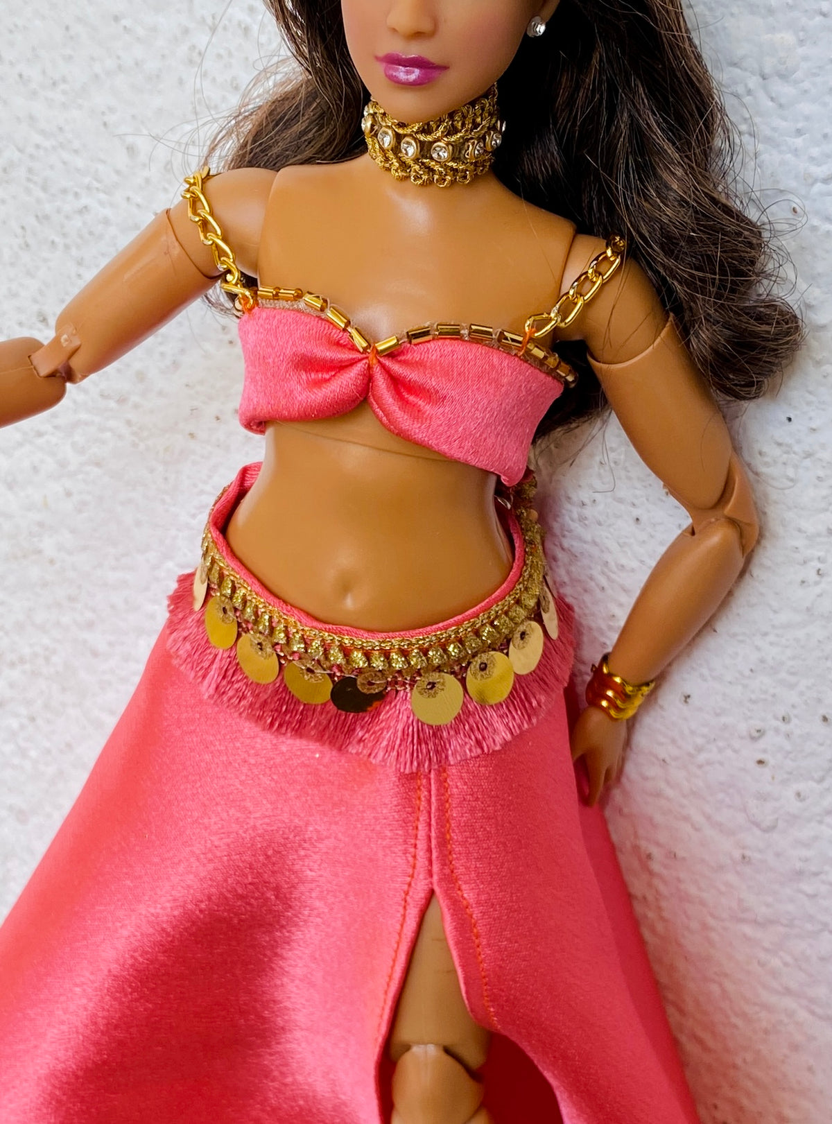 Pink Belly Dancer Outfit
