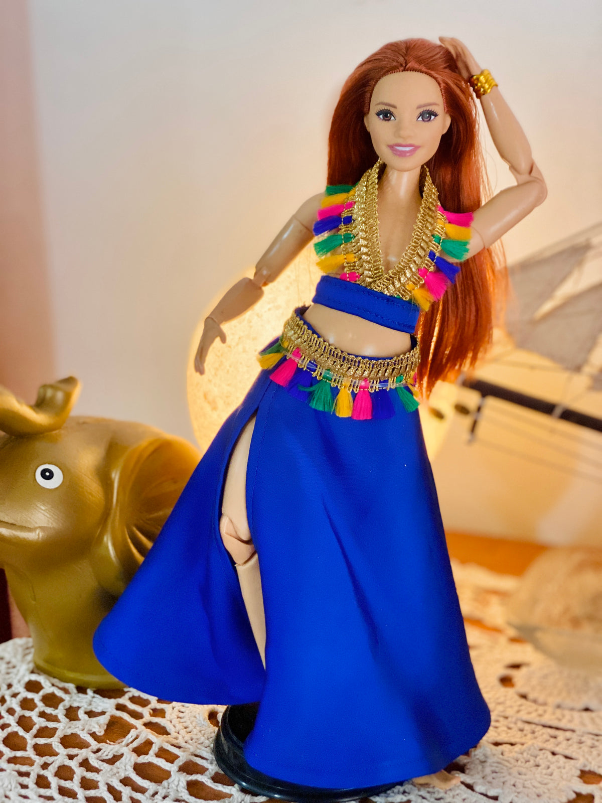 Blue Belly Dancer Outfit